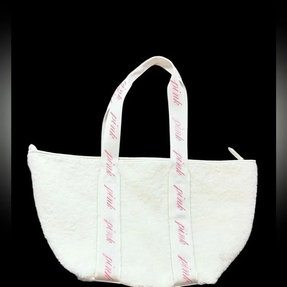 Pink Victoria’s Secret Cream & Pink Tote Bag